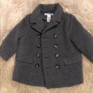 Janie and Jack Gray Kids Coat